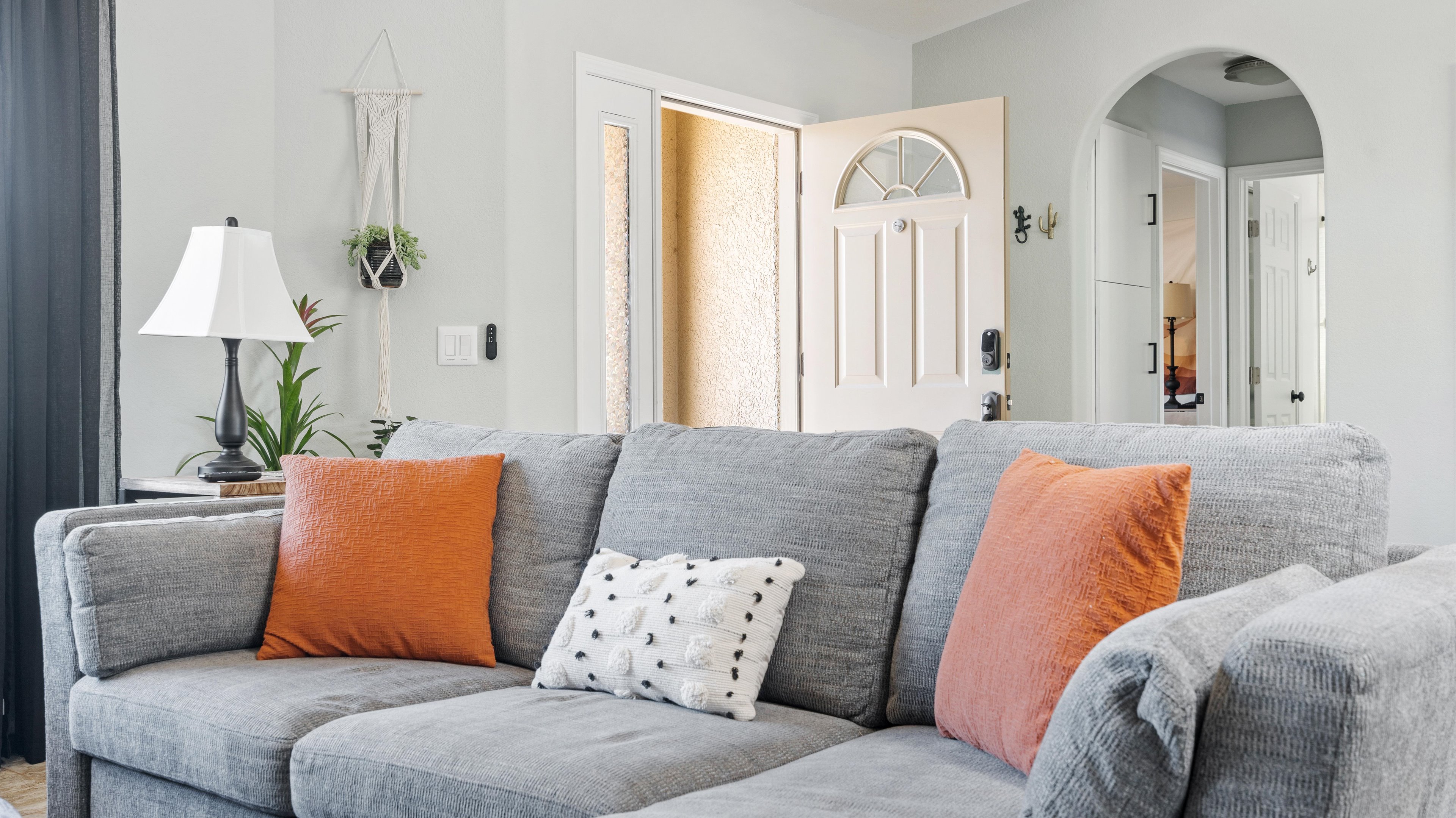 Master bathroom vanity and rain shower