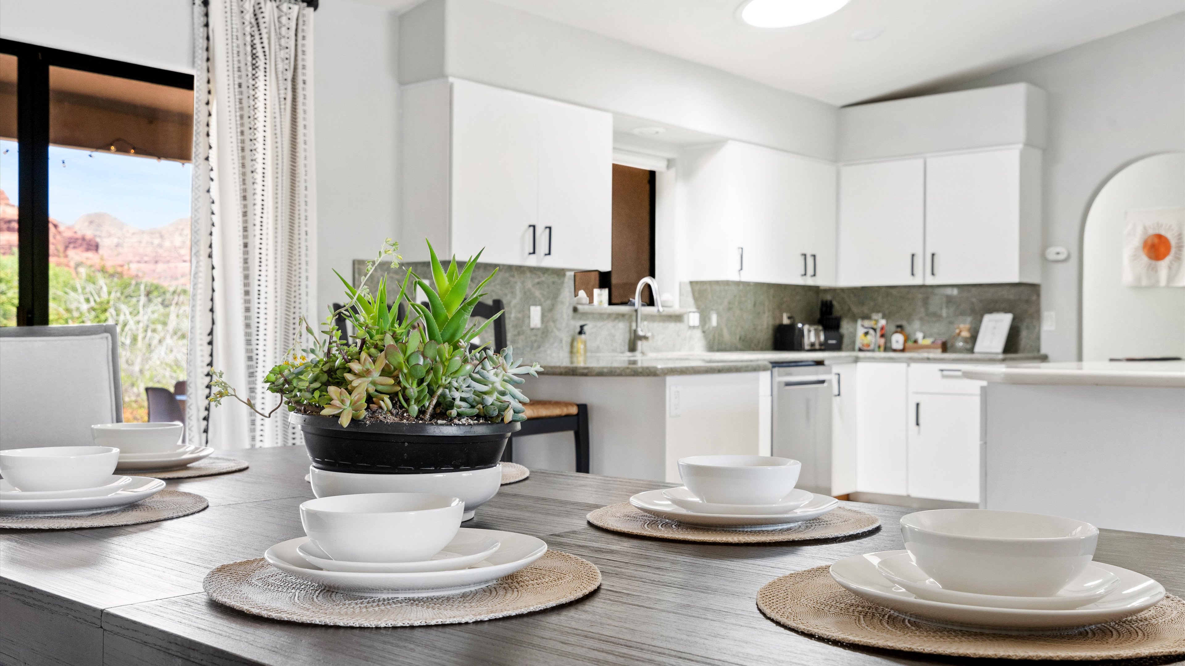 Meditation room with fireplace and panoramic views